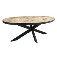 Ensemble de table à manger en bois massif de luxe à chevrons, chaises de salle à manger au design moderne, extensible et réglable, mobilier de cuisine de haute qualité