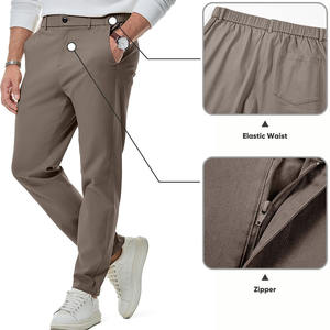 Pantalon de golf personnalisé avec logo pour homme, de haute qualité, uni, taille personnalisée, produit élégant, respirant, pantalon de golf pour homme - Product Image 2