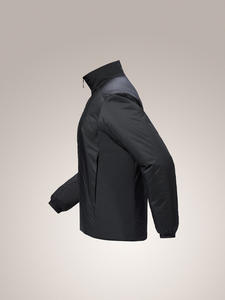 Chaqueta acolchada con estilo de lujo para hombre, cómoda chaqueta especial de invierno resistente al viento con cremallera y logotipo personalizado - Product Image 5