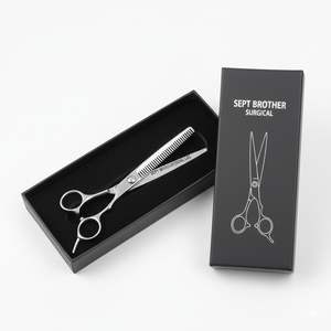 Ciseaux professionnels pour éclaircir les cheveux, en acier inoxydable, ciseaux texturisants pour barbier, pour utilisation en salon - Product Image 4