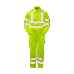Overol de Trabajo de Algodón Transpirable de Alta Calidad al por Mayor, Uniforme de Trabajo Unisex de Alta Visibilidad, Traje de Construcción con Certificación EN - Product Image 1
