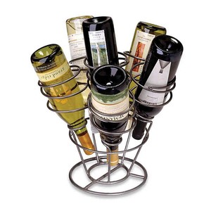 2025 Customized Creative <b>Wine</b> Display <b>Rack</b> Latest Design Silver Color Bottle Holder <b>Wine</b> <b>Rack</b> for Parties - Product Image 1