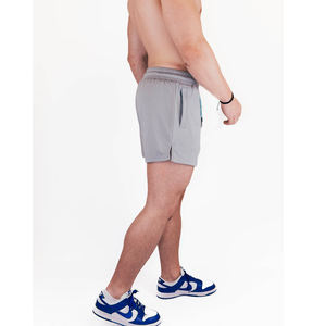Vente en gros de shorts de basket-ball d'été personnalisés short en maille noir imprimé avec logo personnalisé et poches pour hommes en polyester à séchage rapide - Product Image 3