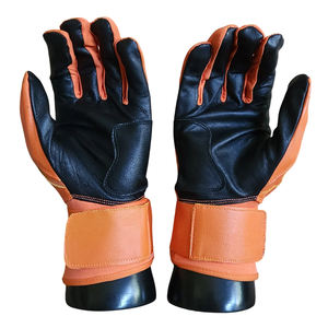 ถุงมือเบสบอลหนังวัวแท้พร้อมสายรัดข้อมือยาวและระบายอากาศได้ดีดีไซน์ใหม่และยืดได้ - Product Image 2