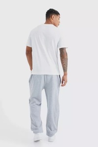 กางเกงจ็อกเกอร์สีดำพรีเมี่ยมสำหรับผู้ชายผ้าฝ้ายขนาดใหญ่ออกแบบได้ตามต้องการมีคุณภาพ2024 - Product Image 4