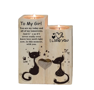 Bougeoir en bois pour décoration de Noël, bougie parfumée pour soirée romantique, nouveauté créative - Product Image 2