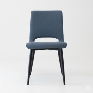 Chaise de salle à manger moderne haut de gamme PASCAL avec assise en tissu doux et pieds en métal durables, idéale pour les cafés et les hôtels - Product Image 2