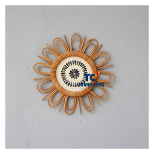 El mejor vendedor, decoración de pared de ratán tejida a mano de Vietnam, cesta de pared Natural colgante para una vida sostenible, decoración del hogar - Product Image 1