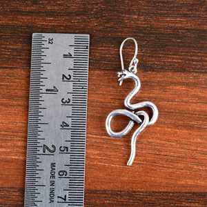 Pendientes Colgantes de Serpiente de Moda 2026, Joyería Gótica de Latón para Mujer, Latón Antiguo Plateado, Diseño Animal, Para Venta al por Mayor/OEM/ODM - Product Image 5