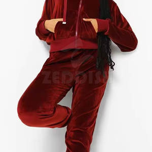 Venta caliente de calidad superior de las mujeres chándal de fábrica de algodón de las mujeres al por mayor chándal de las mujeres - Product Image 6