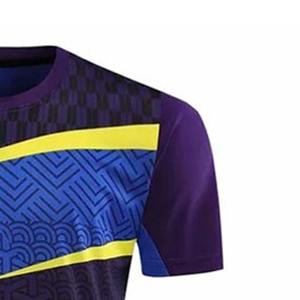 Ensemble de Tenue de Tennis Respirante de Haute Qualité pour Hommes en Gros Logo Avant et Arrière 100% Polyester Séchage Rapide Anti-UV Couleur Personnalisée - Product Image 4