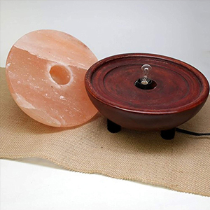 Lámpara de sal de desintoxicación para pies en forma de media cúpula del Himalaya Rosa pura, lámpara de sal de media cúpula para desintoxicación de pies del Himalaya a la venta - Product Image 5