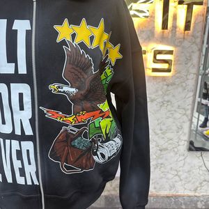 Qualité supérieure Coupe parfaite Sweat à capuche zippé le plus demandé Puff Imprimé fabriqué en usine Prix bon marché Sweats à capuche pour hommes Sweats à capuche pour hommes - Product Image 5