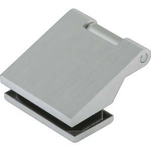 DORMA-GLAS 80 kg, Bisagra de Puerta de Vidrio de 3 Piezas de Acero Inoxidable y Aluminio Anodizado, Clásica y Ligera, Paquete de 2 para Uso en Oficina - Product Image 1