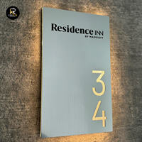 Números de Casa Iluminados LED de Alta Luminosidad con Diseño 2026, Placa con Número de Puerta de Hotel Retroiluminada, Letra con Logotipo Luminoso para Exteriores