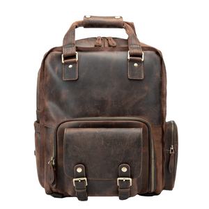 Fabricants de sacs à dos de conception en cuir OEM populaires de haute qualité 2024 Premium pour hommes sacs à dos en cuir - Product Image 1