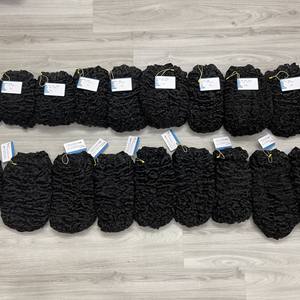 Venta al por mayor de vapor birmano máquina de rizos de doble dibujado Color Natural de trama suave de lujo extensiones de cabello liso tejido - Product Image 4