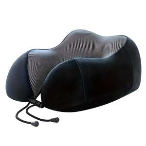 Cooling Travel Neck <b>Pillow</b> Portable and Wearable Rebound Moulded Memory Foam with Silk and Polyester Custom Logo Print - Product Image 3
