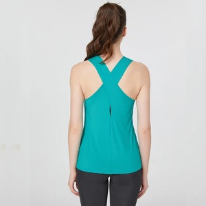 Cao Cấp <span class=keywords><strong>100</strong></span>% Cotton Nhanh Chóng Khô Phụ Nữ Của Áo Sơ Mi Giản Dị Đồng Bằng Phong Cách Phụ Nữ Của Singlets Bán Buôn Mùa Hè Thoáng Khí Tank Top - Product Image 4