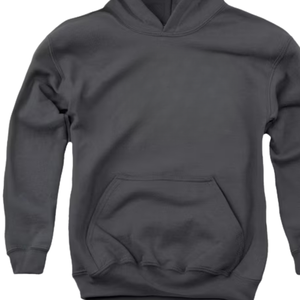 Sweat à capuche surdimensionné en détresse Vintage lavé gris anthracite coton lourd Streetwear coupe ample pull sweat à capuche pour hommes - Product Image 2