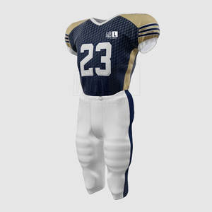 Uniforme de football américain à bas prix de haute qualité en uniforme de football américain en polyester 100% - Product Image 3