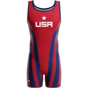 Customized Factory Wholesale <b>Weightlifting</b> Uniform High Quality Professional Wrestling Uniforms Men's Wrestling <b>Singlets</b> - Product Image 5