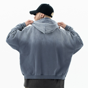 2025 Customizable Oversized Acid Wash <b>Hoodie</b> 100% Cotton High Quality Vintage Washed Heavyweight OEM Manufacturer <b>Hoodie</b> - Product Image 6