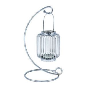 Silver Metal Tree Shape <b>Birdcage</b> Style Hanging Christmas Tealight Candle Holder Stand with Customized Color and Elegant Design - Product Image 1