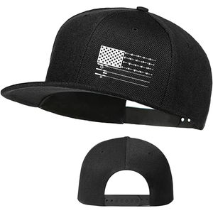 Gorra de Béisbol Personalizada con Bordado de Esqueleto de Pez y Ancla, Gorra de 6 Paneles de Alta Calidad con Visera Plana, Estilo Hip Hop, para Deportes - Product Image 6