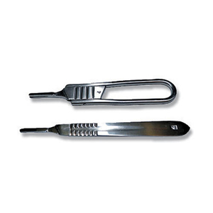 PISSCO Mango para Bisturí Dental, Quirúrgico y para Hojas de Bisturí, 2 Unidades, Acero Inoxidable - Product Image 1