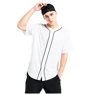 T-shirt de baseball sportif, matière à séchage rapide, coupe confortable et décontractée, idéal pour les entraînements et les séances sportives, parfait pour les tenues décontractées. - Product Image 1