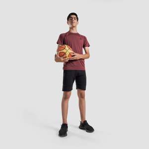 Youth Black Swift Shorts with Logo Embroidery 100% Polyester Woven Hot Shorts with Elastic Waist and XL Size - Product Image 4