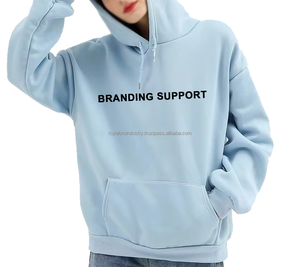 เสื้อฮู้ดโอเวอร์ไซส์สำหรับผู้หญิงแขนยาวหนา200กรัม2025ป้องกันการหดตัวแบบกำหนดเองได้ - Product Image 2