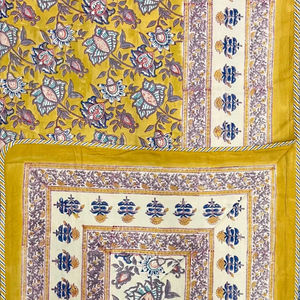 Jaipur hecho a mano suave algodón cama individual Dohar transpirable tradicional mano bloque impreso 100% algodón Reversible hecho a mano Dohar - Product Image 1