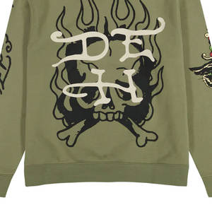 Alta calidad personalizado DTF DTG Rhinestone Sudadera con capucha Unisex Street Style moda pulóver Sudadera con capucha al por mayor - Product Image 6