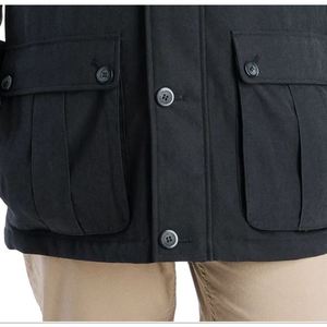 Cappotto Invernale Lungo da Uomo London Fog, Modello Barn Peacoat in Nero, Taglia Small - Impermeabile Stile Trench Coat con Imbottitura in Lana e Decorazioni Stampate - Product Image 3