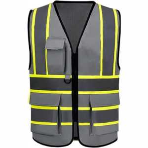 Chaleco de trabajo de seguridad de construcción de lona transpirable para hombre logotipo personalizado reflectante nueva malla precio barato servicio OEM Chaleco de seguridad vial - Product Image 2