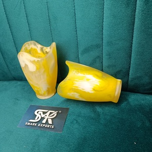 Vaso de Resina Amarillo Blanco Ecológico Hecho a Mano, Vaso de Agua de Diseño con Forma de Ángel, Vaso para Jugo, Vajilla para el Hogar, Bar, Mesa, Artículo de Regalo - Product Image 2