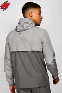 Chándal informal de 2 piezas para mujer, chaqueta con cremallera y pantalón de correr, pretina elástica, chándal cortavientos para hombre, venta al por mayor de OEM - Product Image 2