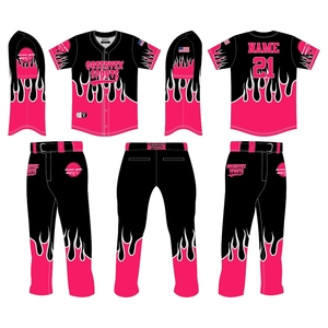 Maillot de baseball Softball Maille Bouton Personnalisé Impression Complète Plus Size Sportswear Manufacture Unisexe Baseball Uniforme Porter USA - Product Image 1