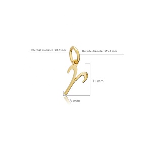 Bélier Zodiac Charm Pendentif Horoscope Design Turc En Gros À La Main 925 Bijoux En Argent Sterling - Product Image 2