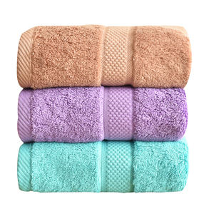 Toallas de baño pequeñas de calidad superior Algodón duradero de secado rápido Color sólido suave y absorbente para adultos y hoteles - Product Image 4