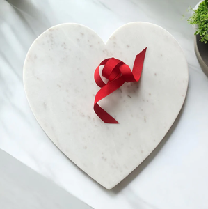 Plateaux coeur en marbre Tailles personnalisées Plateaux de service en pierre décorative Plateau en marbre pour hôtels et restaurants - Product Image 4