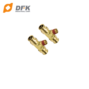 Adaptateur en T de branche mâle D.O.T Surface lisse raccord de pince en laiton nouvel état pour système pneumatique de camion - Product Image 5