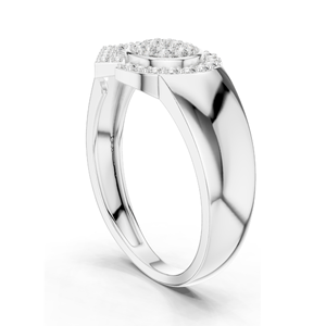 แหวนเพชรแล็บโกรว์ 0.336 กะรัต สำหรับสุภาพสตรี ความใส VVS-VS สี EF ทอง 18KT, 14KT, 10KT และเงิน 925  ทองชมพู, ทองเหลือง, ทองขาว - Product Image 4