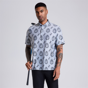 . Polo de golf à manches courtes pour hommes avec col coupe décontractée adapté aux sports de marche décontractés et au style quotidien - Product Image 5