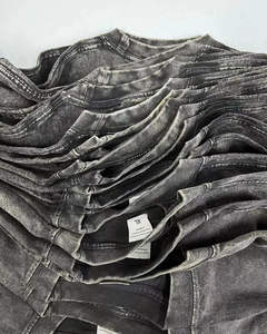 Camiseta de Manga Corta para Hombre, Corte Regular, 100% Algodón, Lavado Ácido, Transpirable, Secado Rápido, Cuello Redondo, 250 Gramos, Estampado Personalizado - Product Image 5