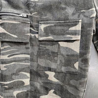 Summer Casual Vintage Distressed Baggy Camo Cargo Shorts pour hommes Custom Camouflage 100% Cotton Solid Pattern Streetwear Style