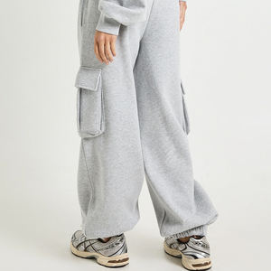 Ensemble de survêtement pour femmes de haute qualité avec manches longues, prix de gros pour les commandes en gros, couleur unie/poche cargo - Product Image 5