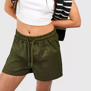 OEM Cotton Solid Color Sporty <b>Women's</b> <b>Shorts</b> For Jogging High Quality <b>Elastic</b> <b>Waist</b> Hot <b>Shorts</b> Gym Decoration <b>shorts</b> for <b>women</b> - Product Image 6